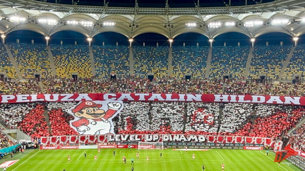 Coregrafie peluza Dinamo la meciul cu FCSB