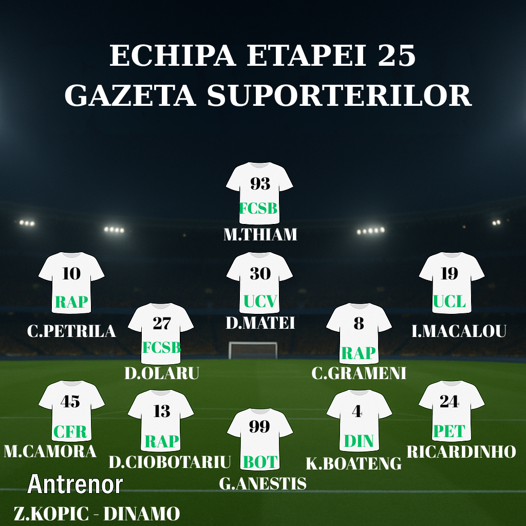 rezumat - echipa etapei 25